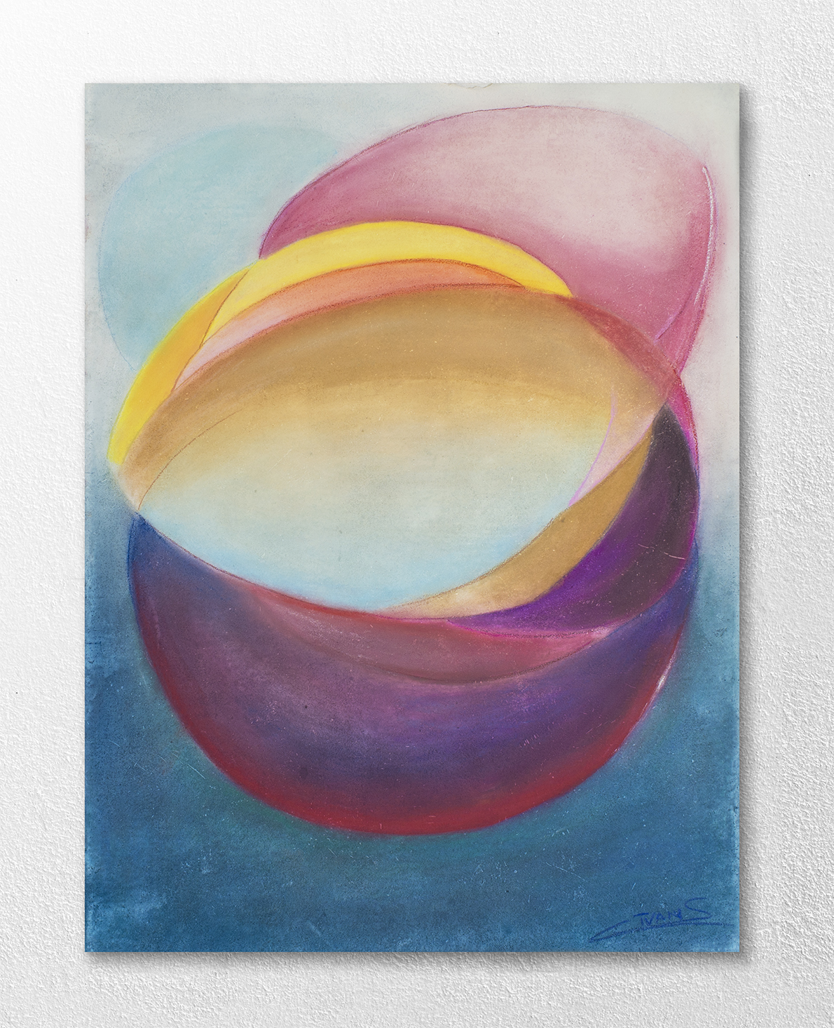 L’Échappée des Silences, pastel sec 76 × 56 cm — Ivan Colas, 2026
